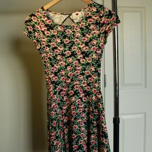 ONE CLOTHING Floral Cap Sleeve Mini Dress